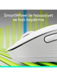 LOGITECH Signature M650 Küçük ve Orta Boy Sağ El Için Sessiz Kablosuz Mouse - Beyaz 910-006255